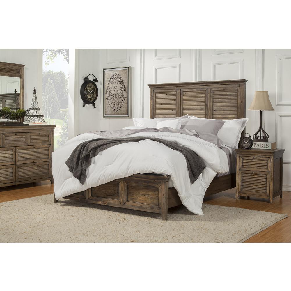 Transitional Remington Mirror, Brown