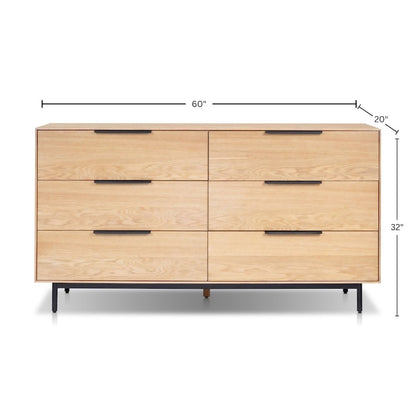 Modern Akira Dresser, Light Oak