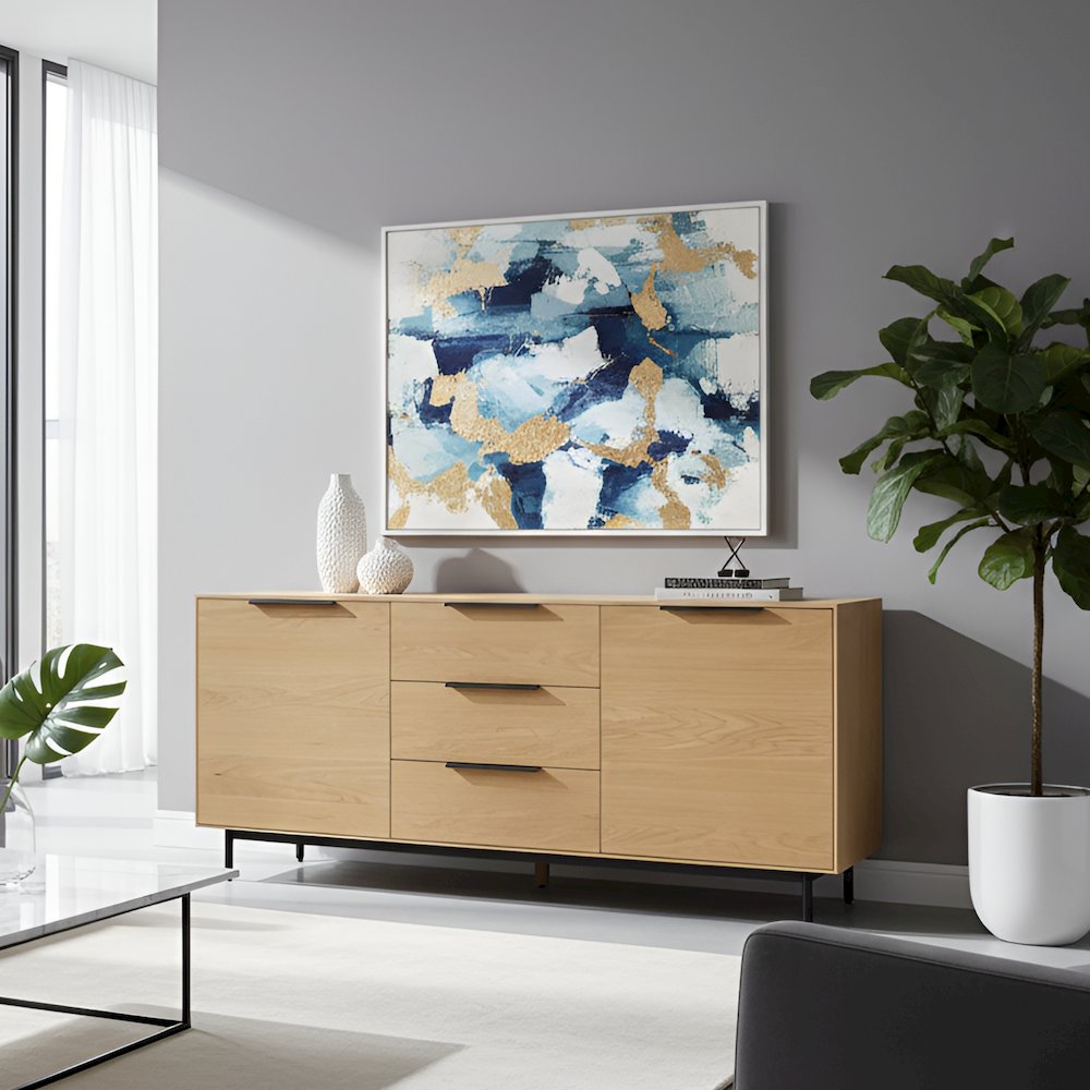 Modern Akira Sideboard, Light Oak
