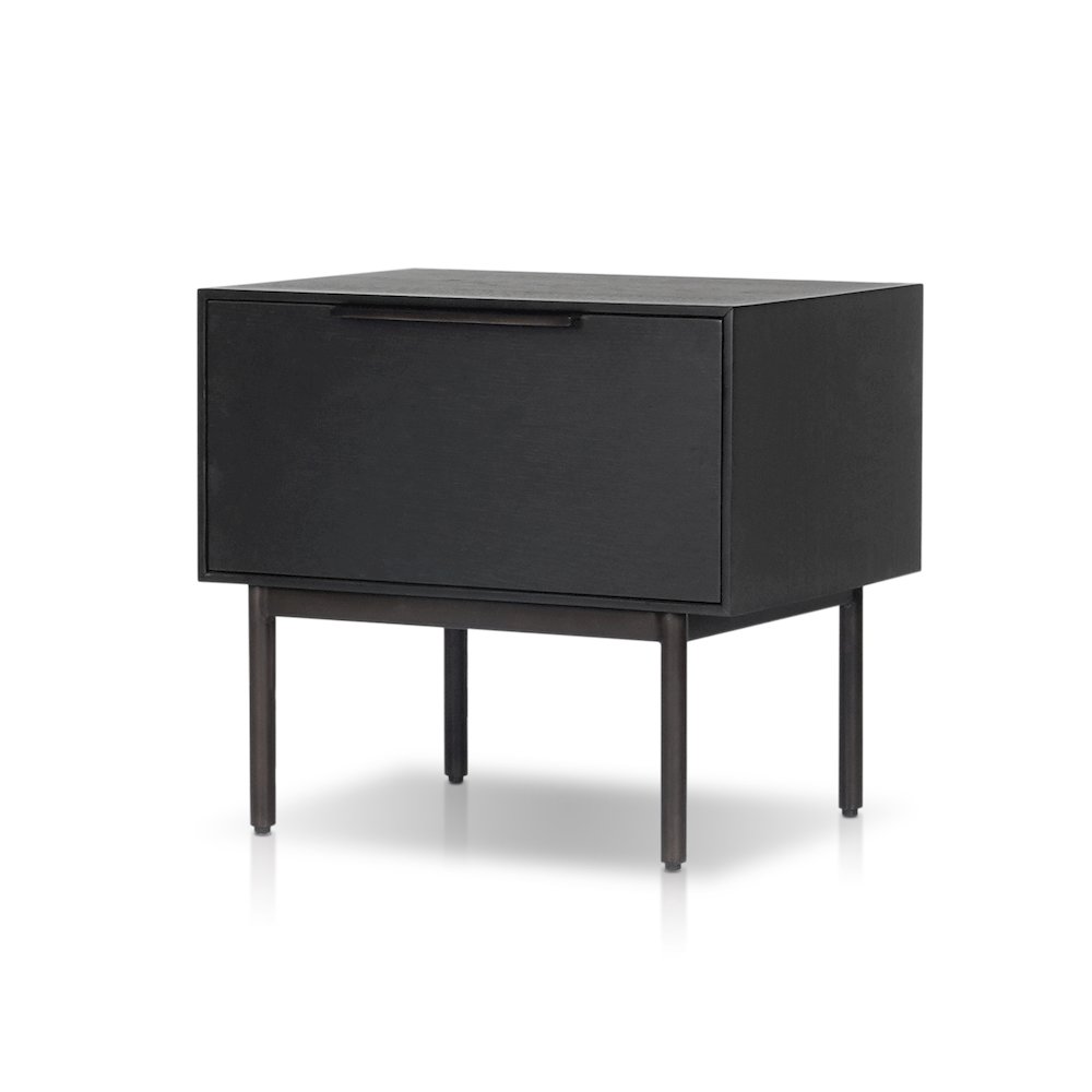 Modern Akira Nightstand, Black