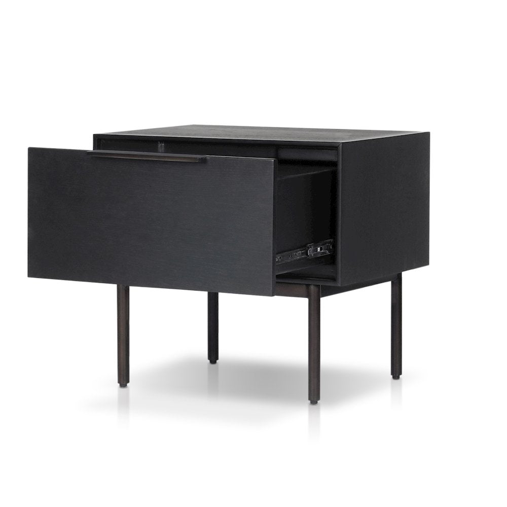 Modern Akira Nightstand, Black