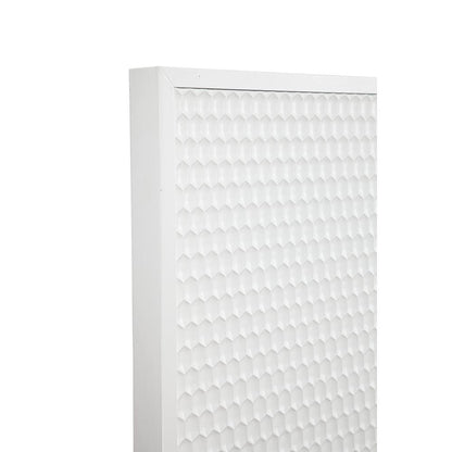 Contemporary White Pearl Full Headboard, White