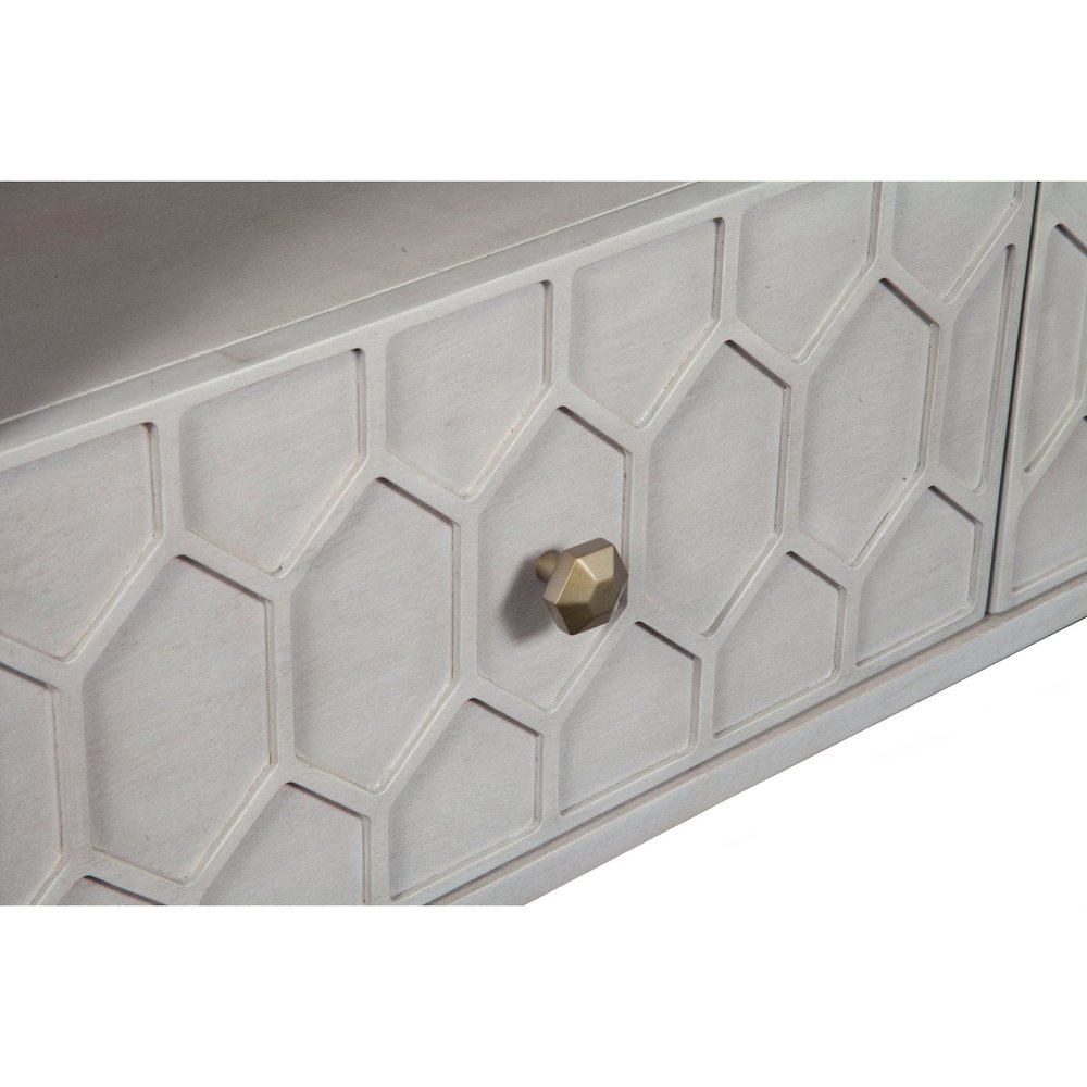 Transitional Denver TV Console, Gray