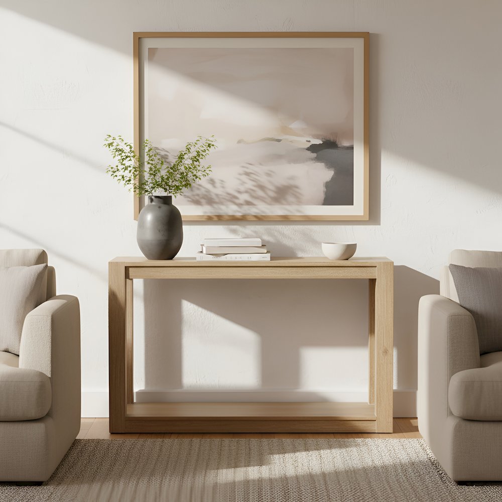 Farmhouse Angelo Console Table, Assembled