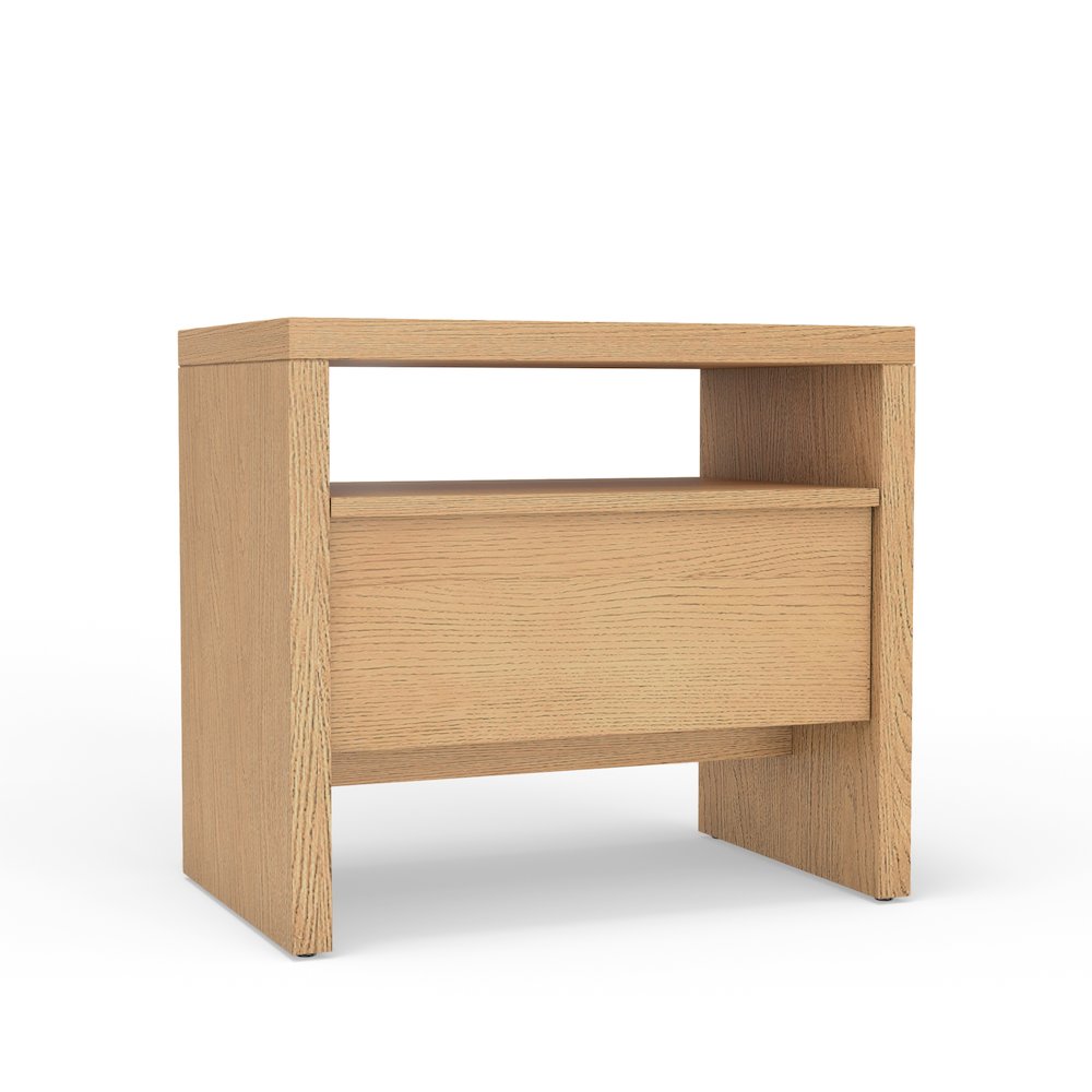 Contemporary Flo Nightstand, Natural