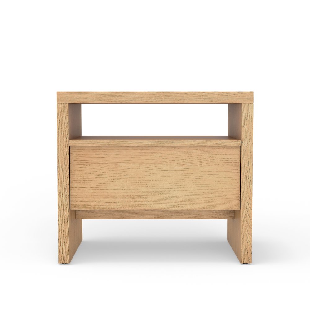 Contemporary Flo Nightstand, Natural