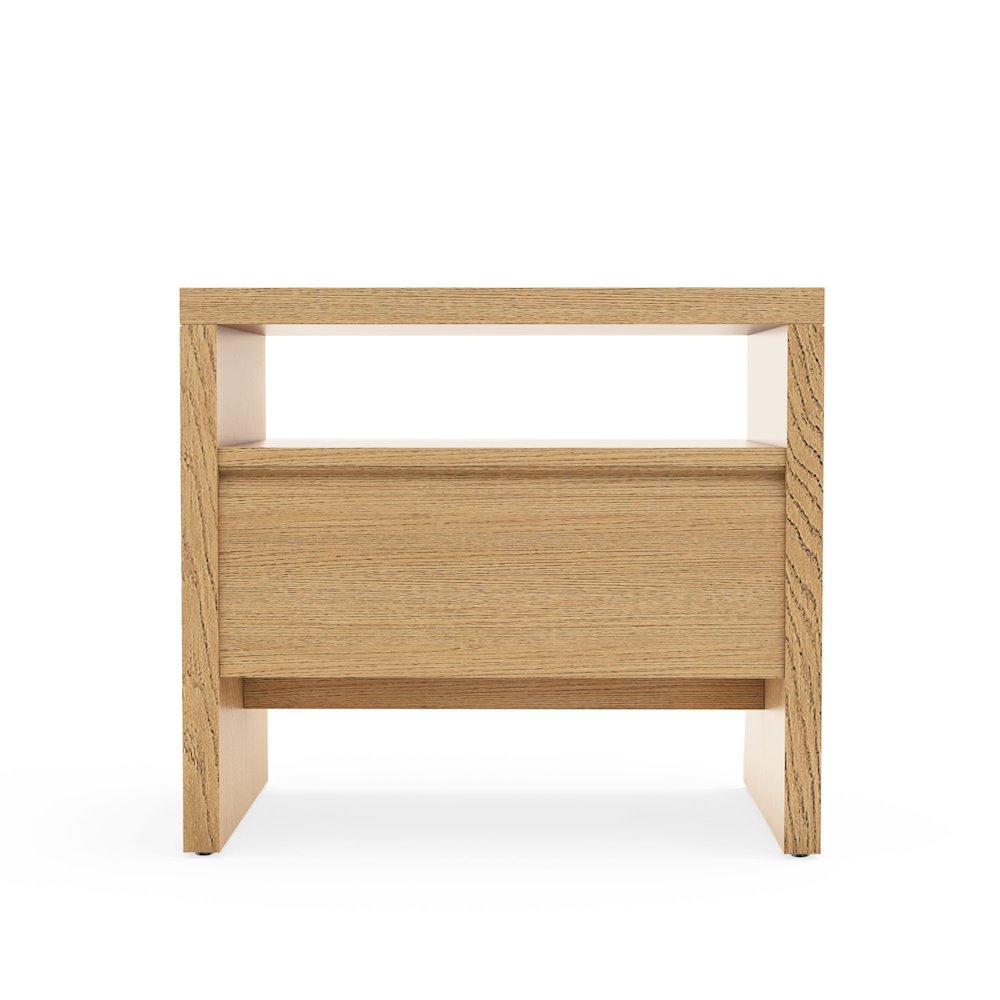 Contemporary Flo Nightstand, Natural