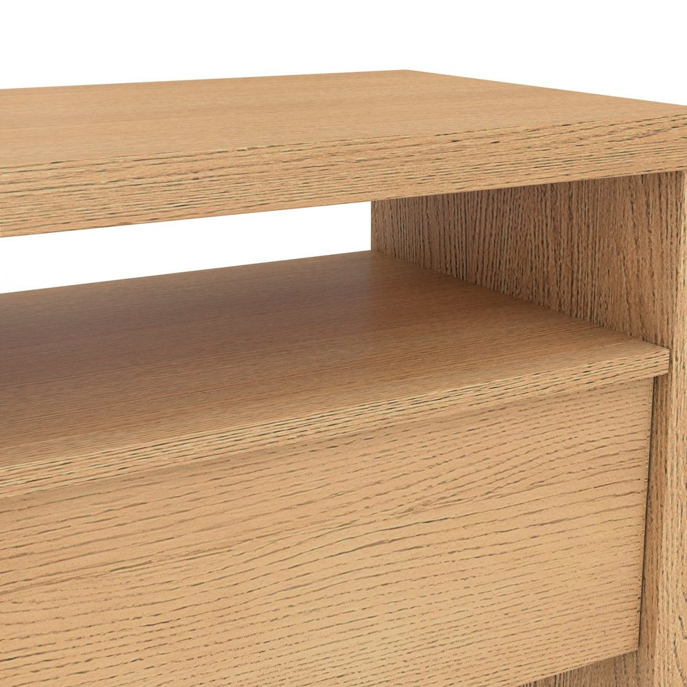 Contemporary Flo Nightstand, Natural