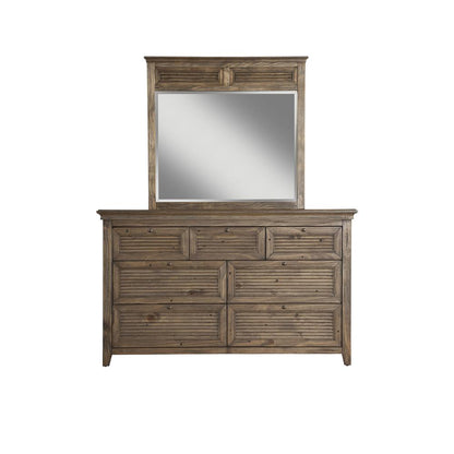 Transitional Remington Mirror, Brown