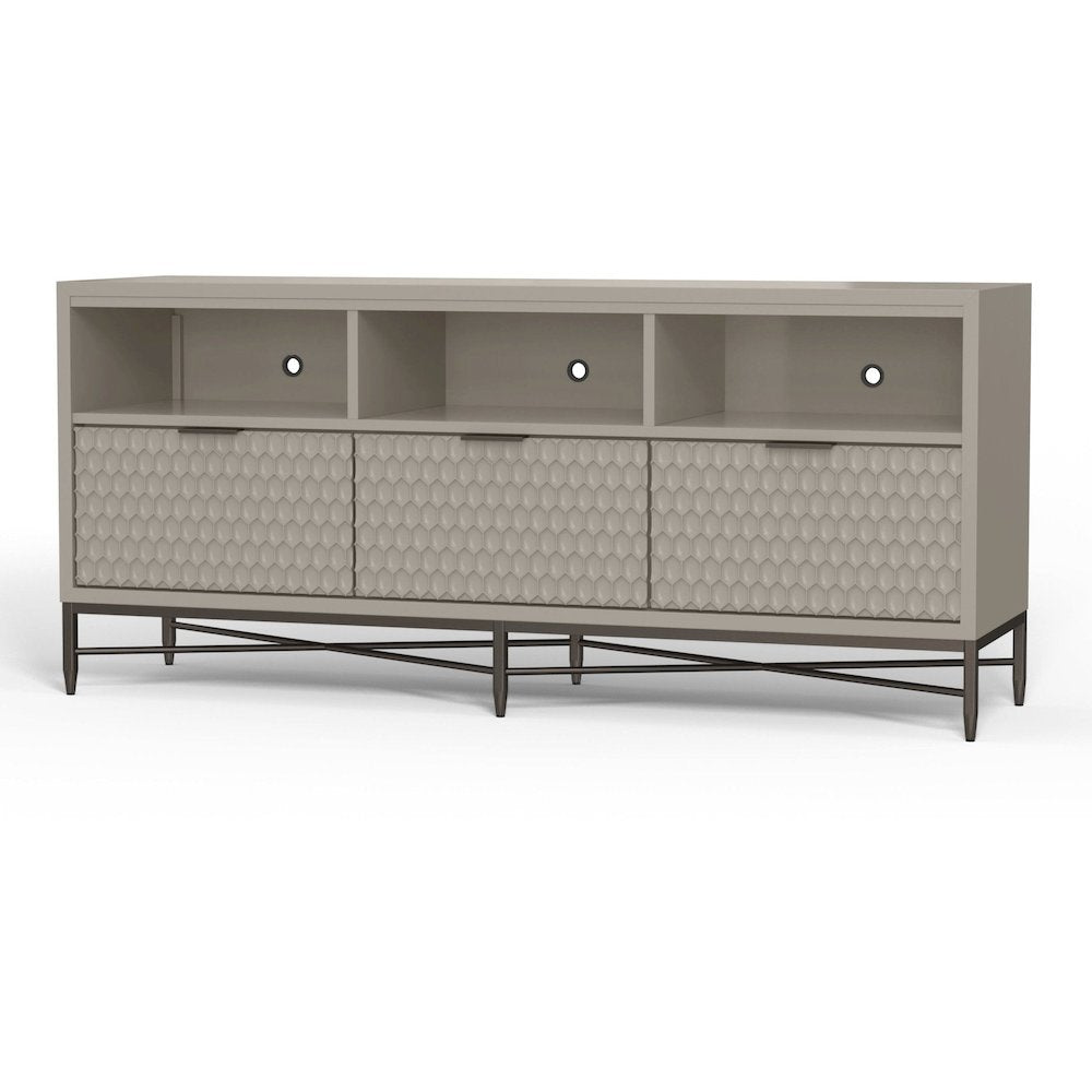 Contemporary Milo TV Console (Cement Gray)