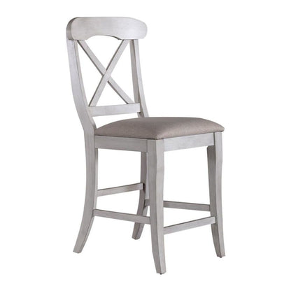 Uph X Back Counter Chair (RTA) - Set of 2 in Rubberwood Solids w/ Pine Veneers