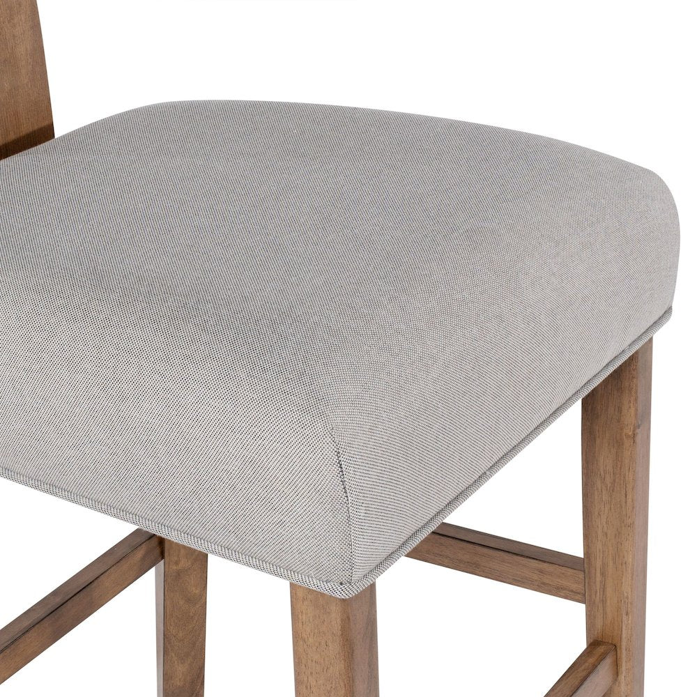 Thalia T-Back Bar Stool with Fully Upholstered Cushion