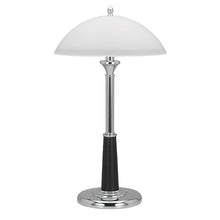 V-Light 24 inch Chrome Black Leather Executive Desk Lamp