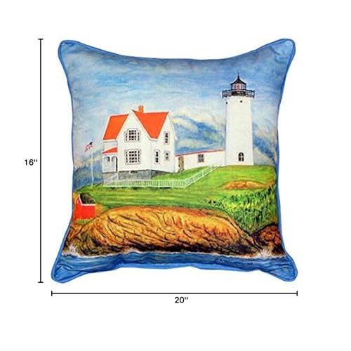 Nubble Lighthouse Large Indoor/Outdoor Pillow 16x20