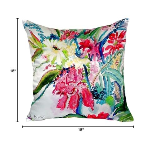 Multi Florals No Cord Pillow 18x18