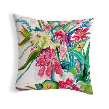 Multi Florals Small No-Cord Pillow 12x12