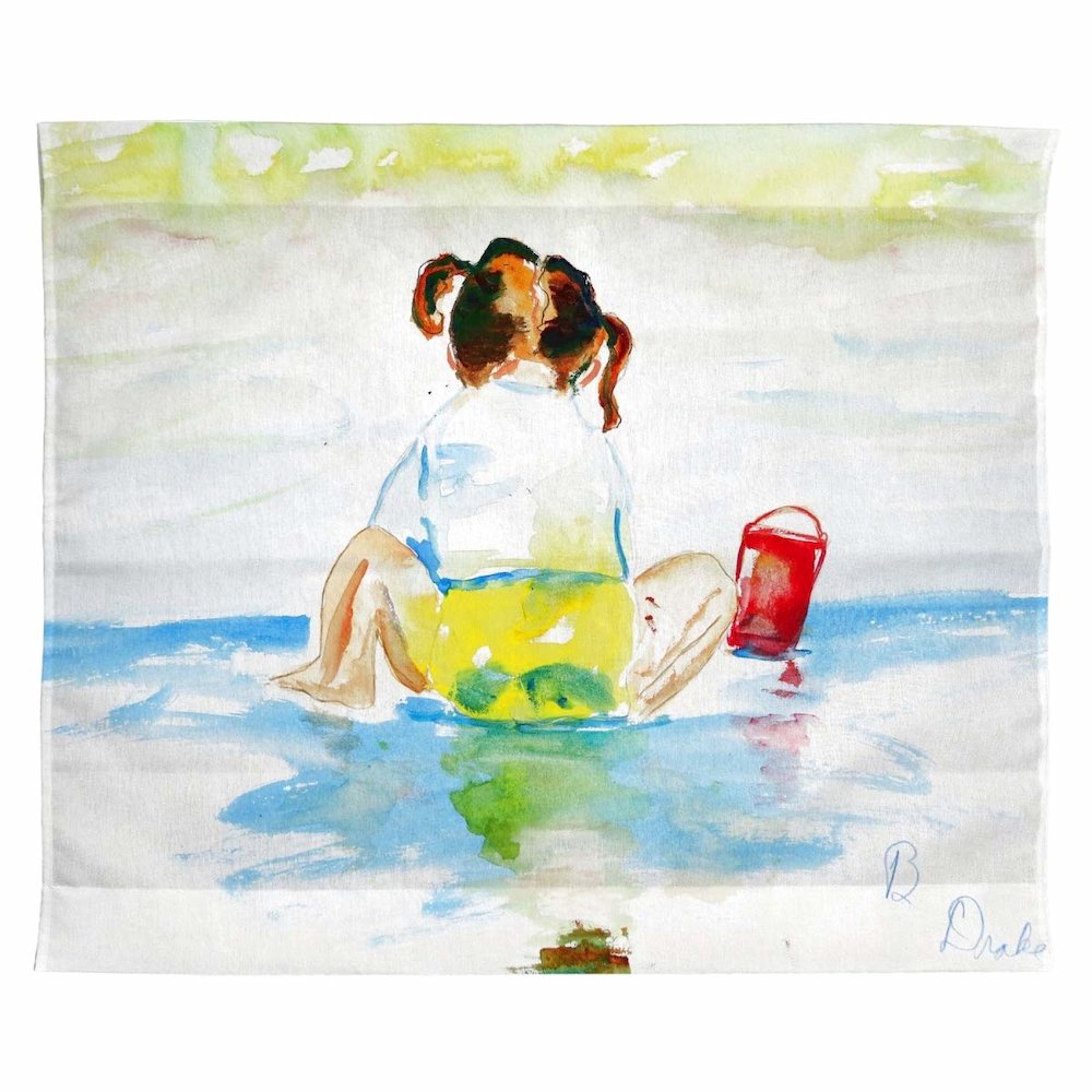 Pigtails Playing Wall Hanging 24x30