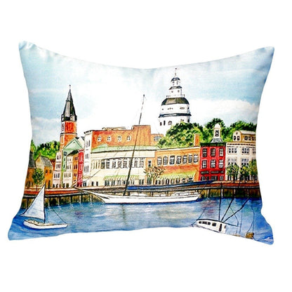 Annapolis City Dock No Cord Pillow 16x20