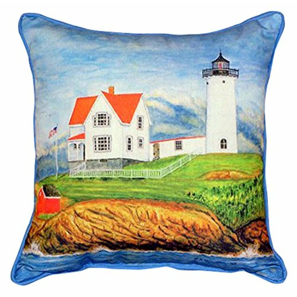 Nubble Lighthouse Large Indoor/Outdoor Pillow 16x20