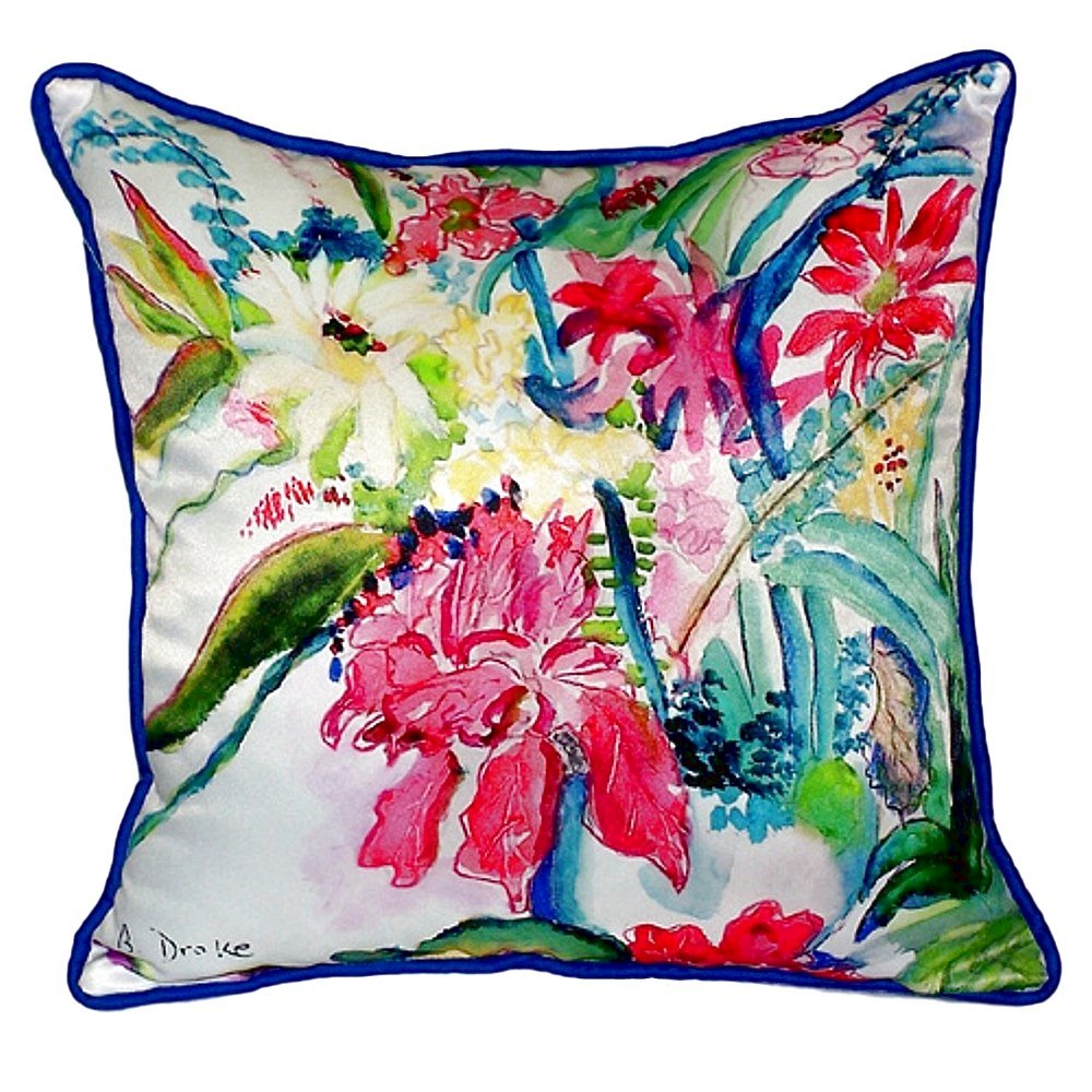 Multi Florals Small Indoor/Outdoor Pillow 12x12