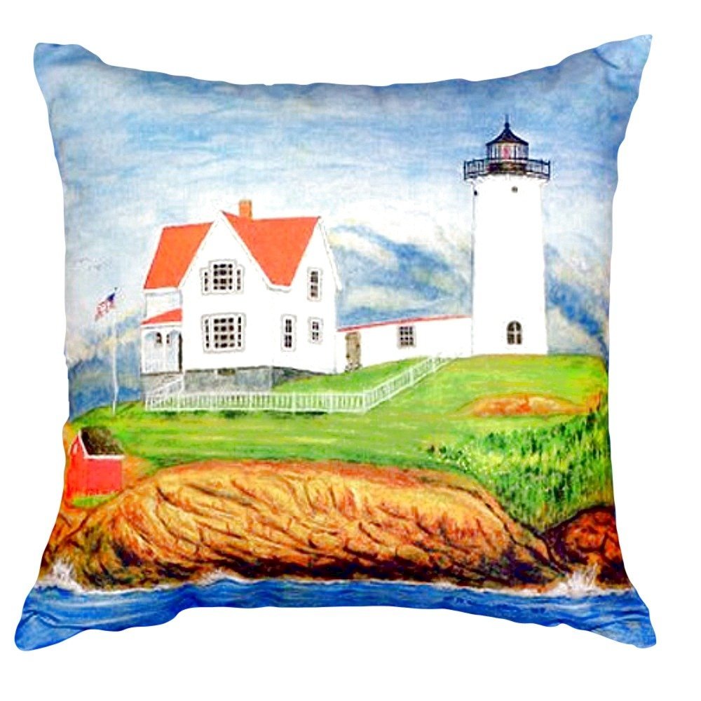 Nubble Lighthouse No Cord Pillow 16x20