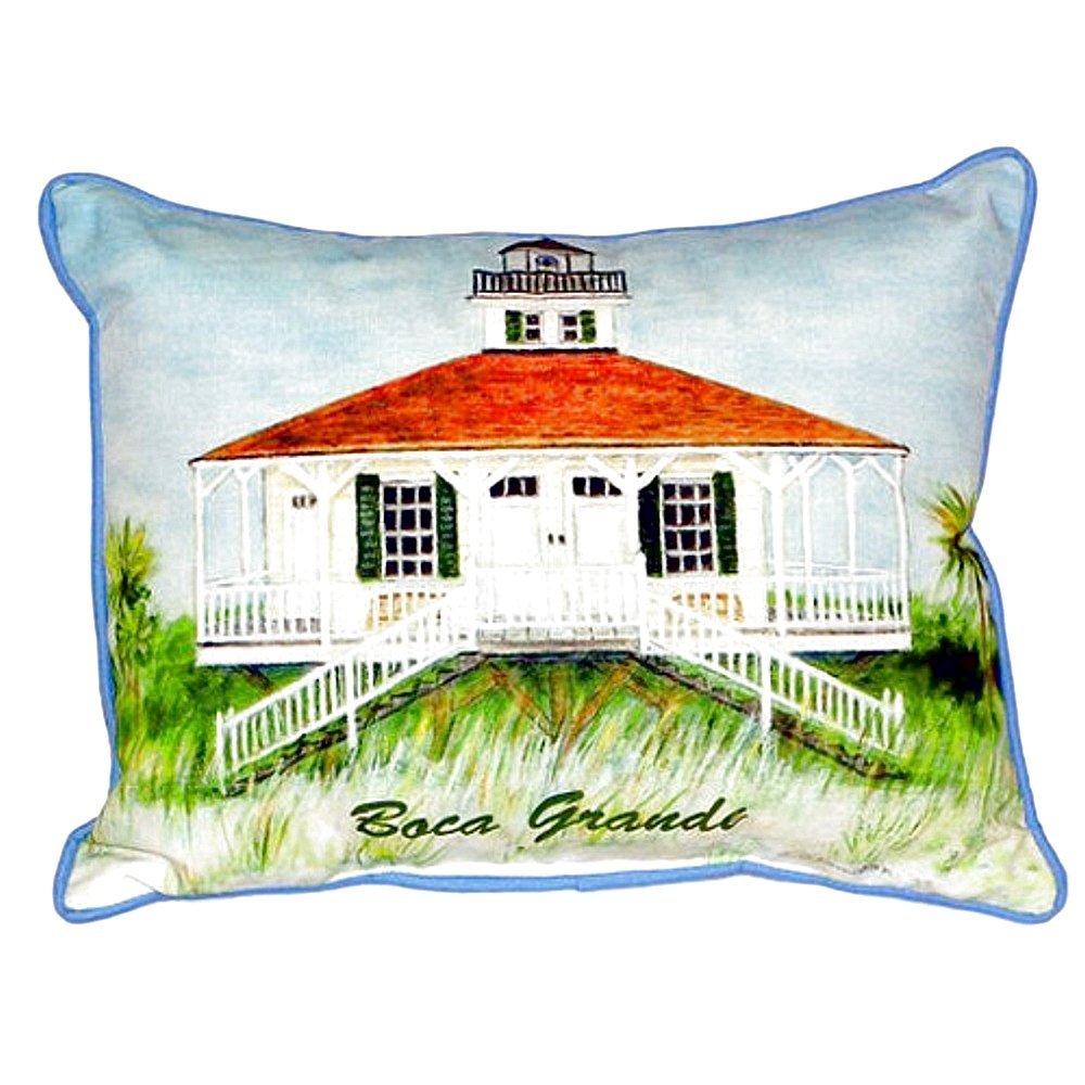 Boca Grande Lighthouse Small Indoor/Outdoor Pillow  11x14