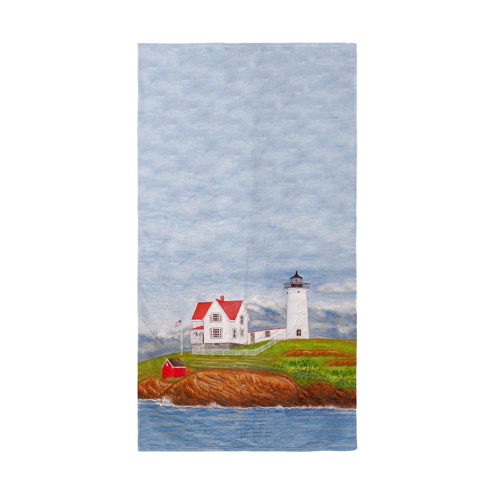 Nubble Lighthouse Beach Towel