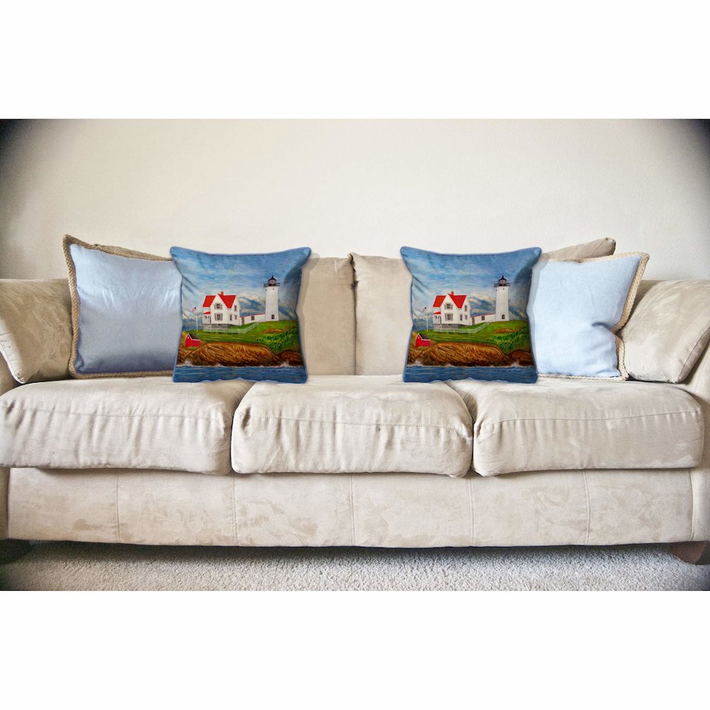 Nubble Lighthouse Large Indoor/Outdoor Pillow 16x20