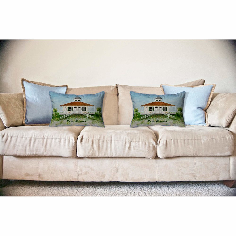 Boca Grande Lighthouse Large Indoor/Outdoor Pillow  16x20