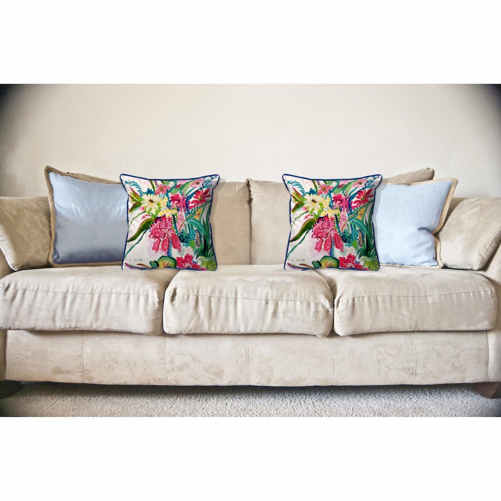 Multi Florals Large Indoor/Outdoor Pillow 18x18