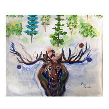Christmas Moose Throw