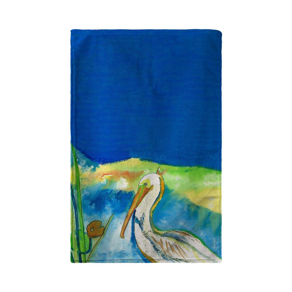 White Pelican Beach Towel