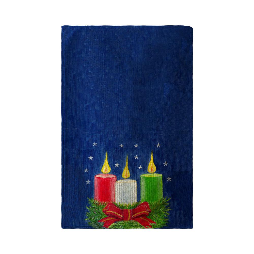 Christmas Candles Beach Towel