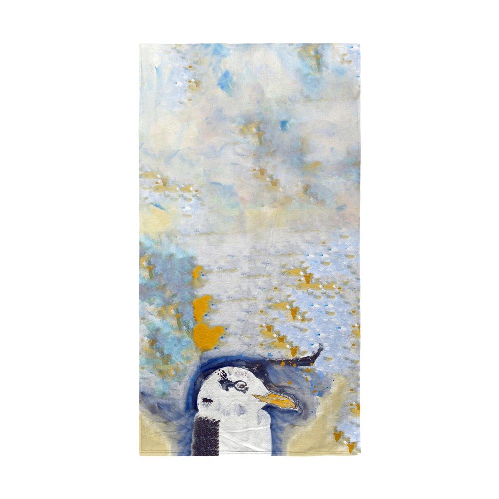 Gull Portrait Right Beach Towel