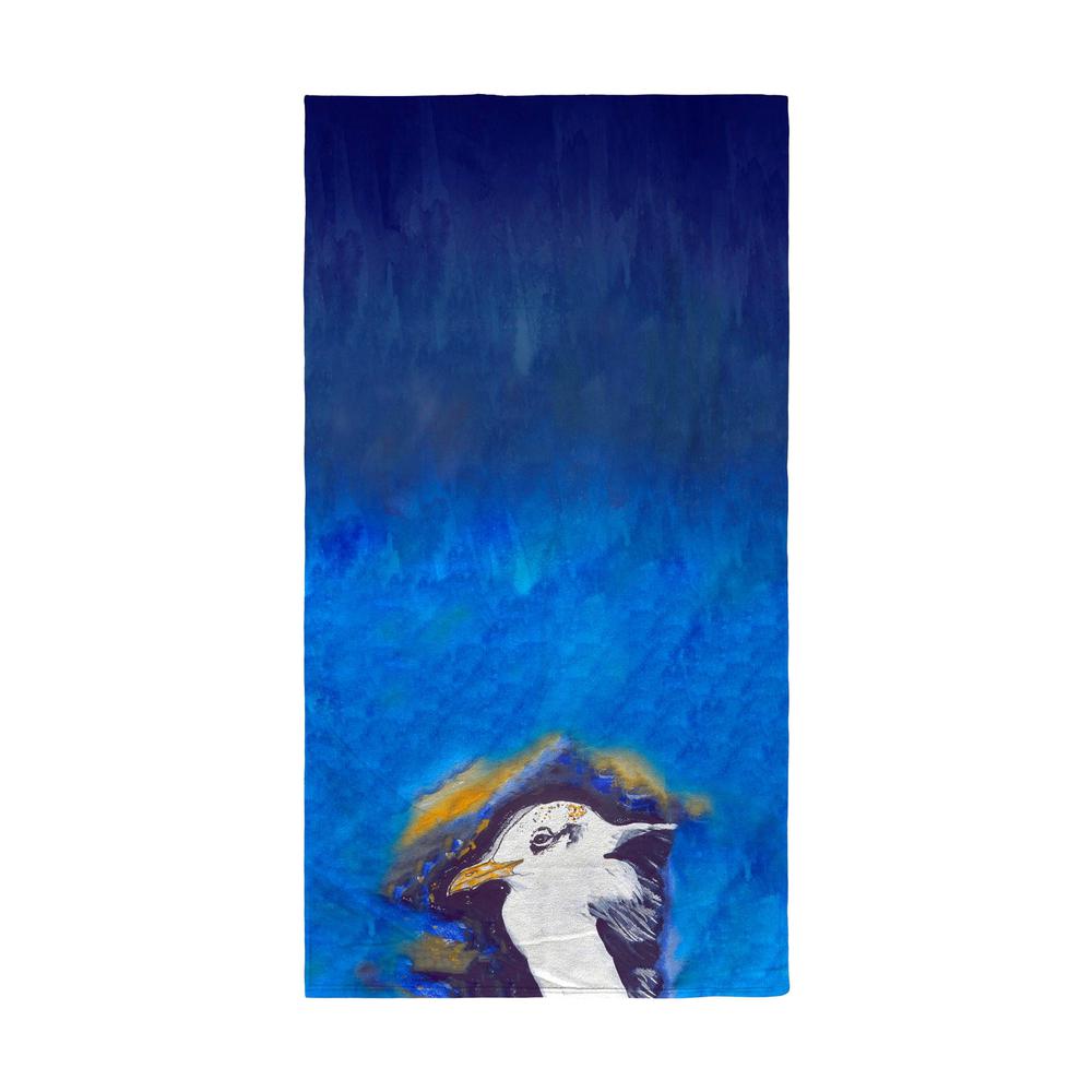 Gull Portrait Left Beach Towel