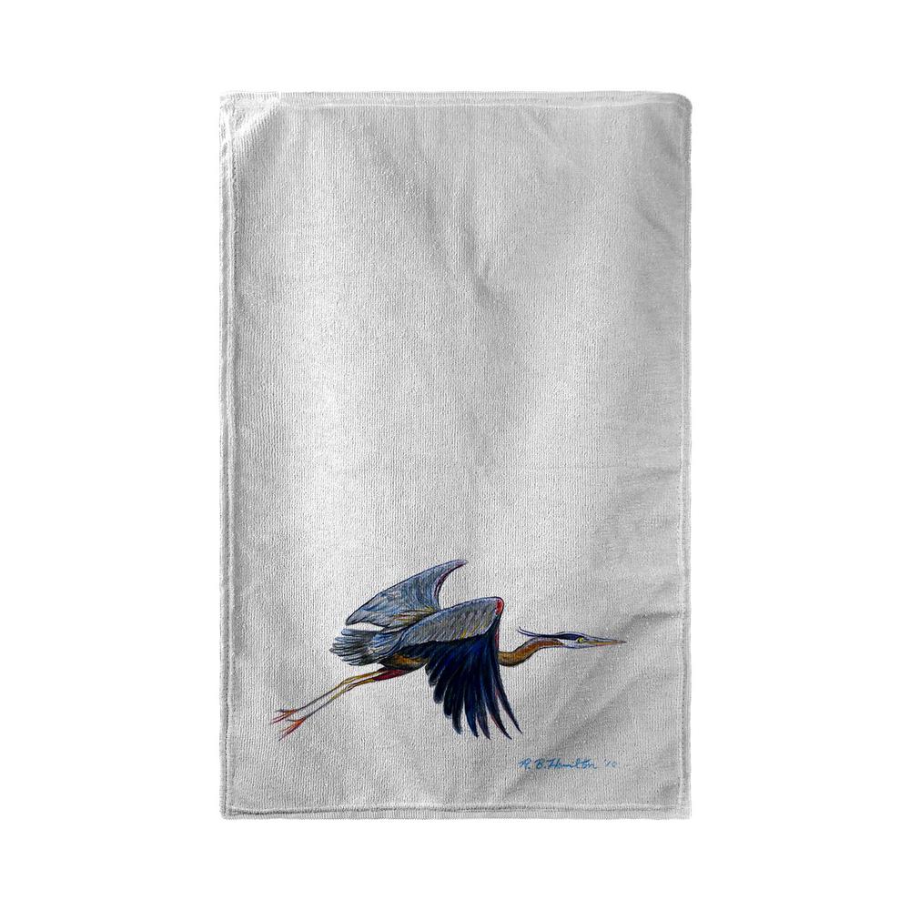 Eddie's Blue Heron Beach Towel