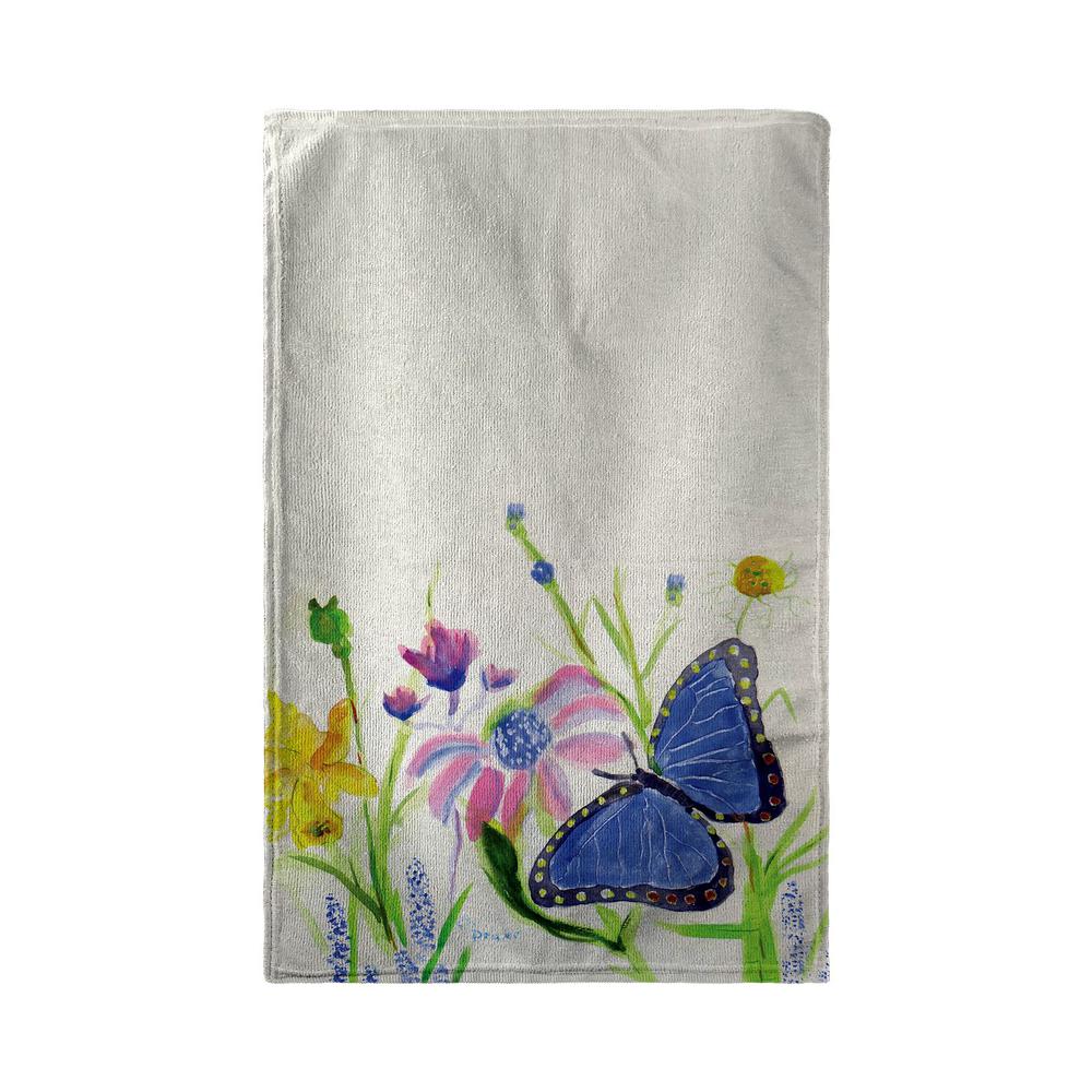 Betsy's Blue Morpho Beach Towel