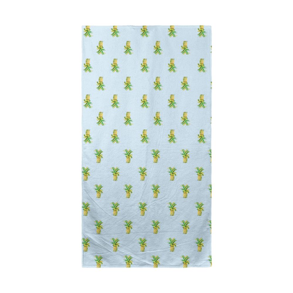 Pineapple Blue Multi Beach Towel