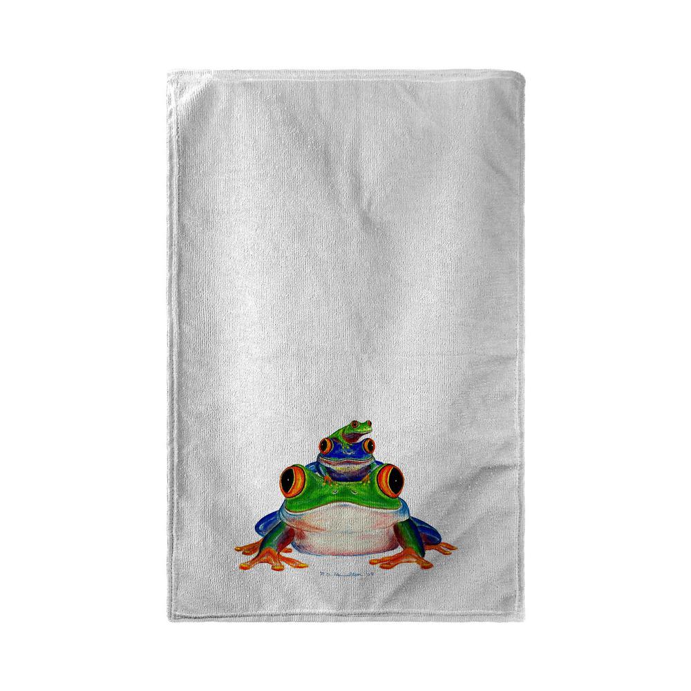 Stacked Frogs Beach Towel