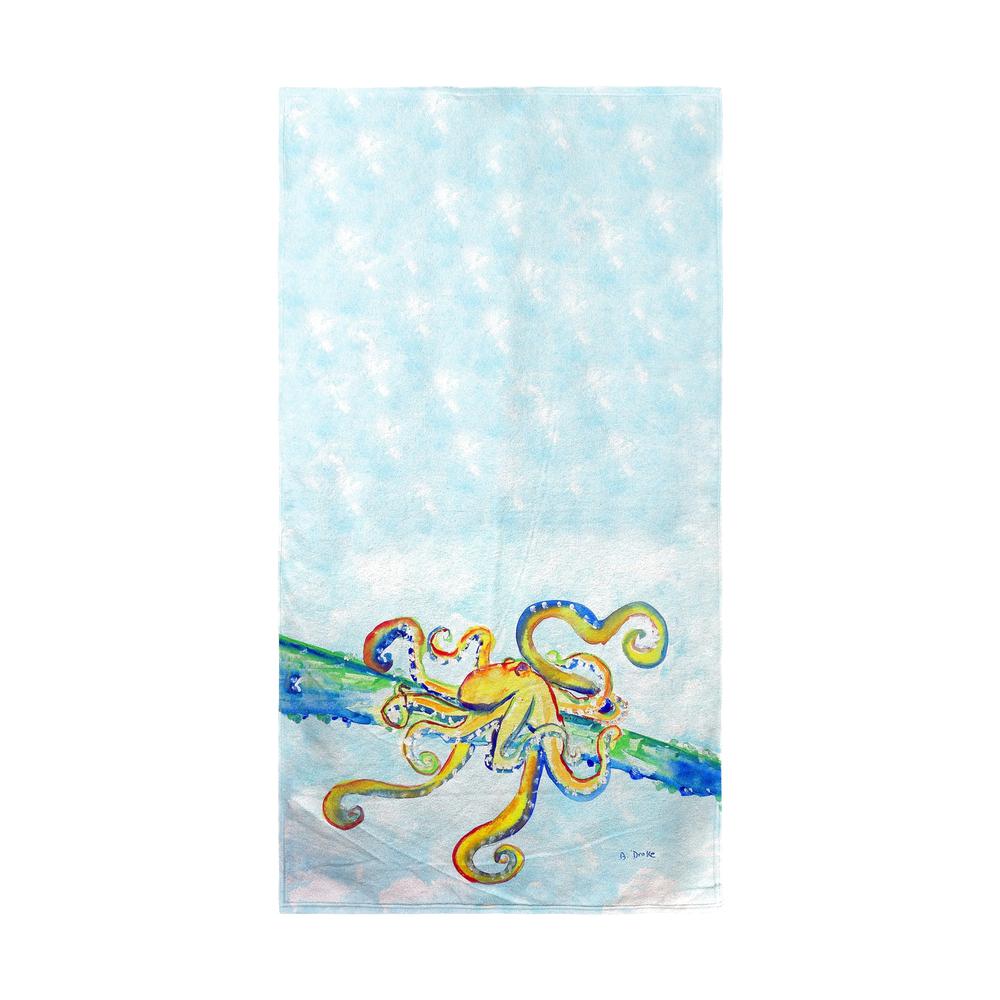 Crazy Octopus Beach Towel