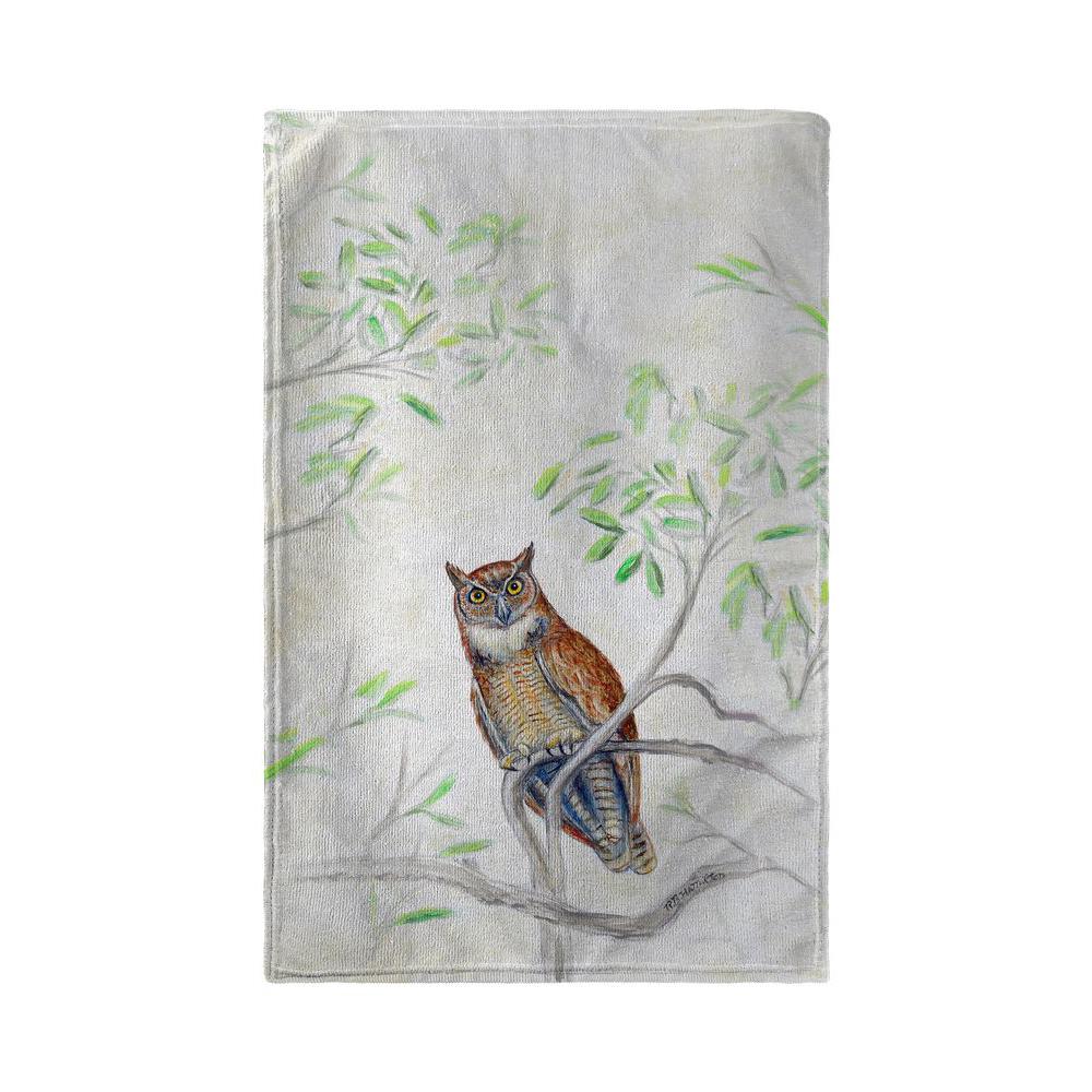 Great Horned Owl Beach Towel