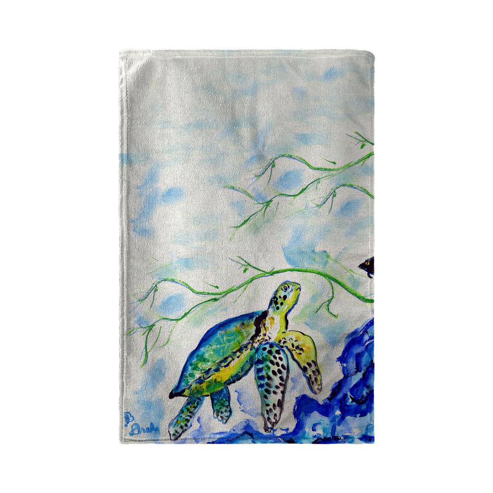 Yellow Sea Turtle Beach Towel