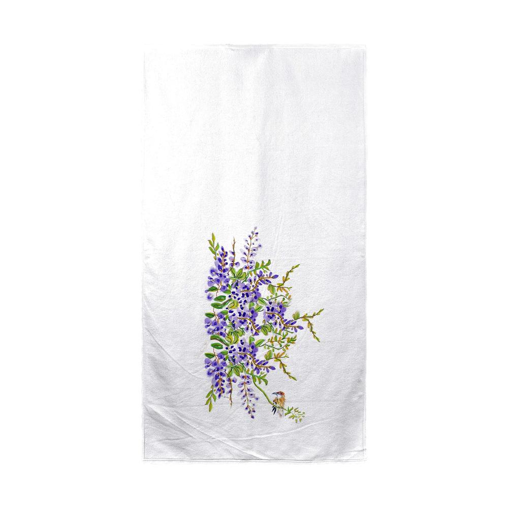 Wisteria & Bird Beach Towel
