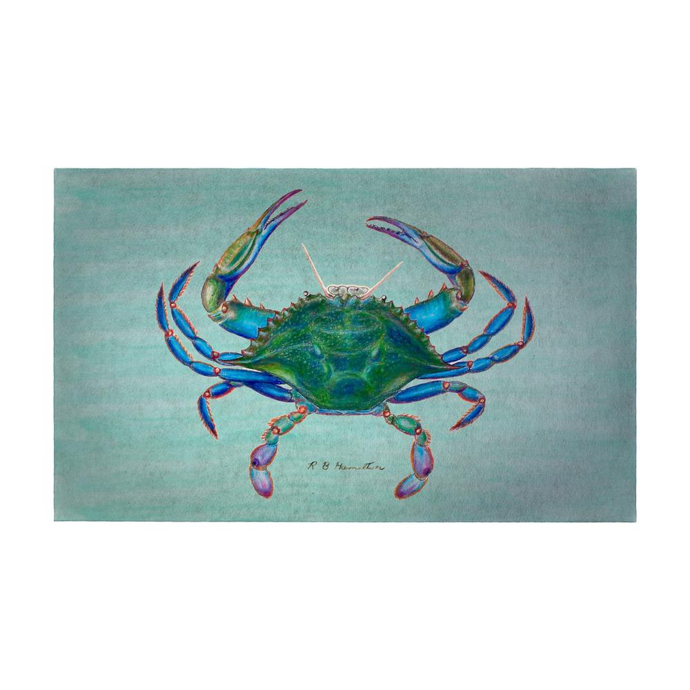 Female Blue Crab Door Mat 18x26