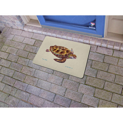 Green Sea Turtle Door Mat 18x26