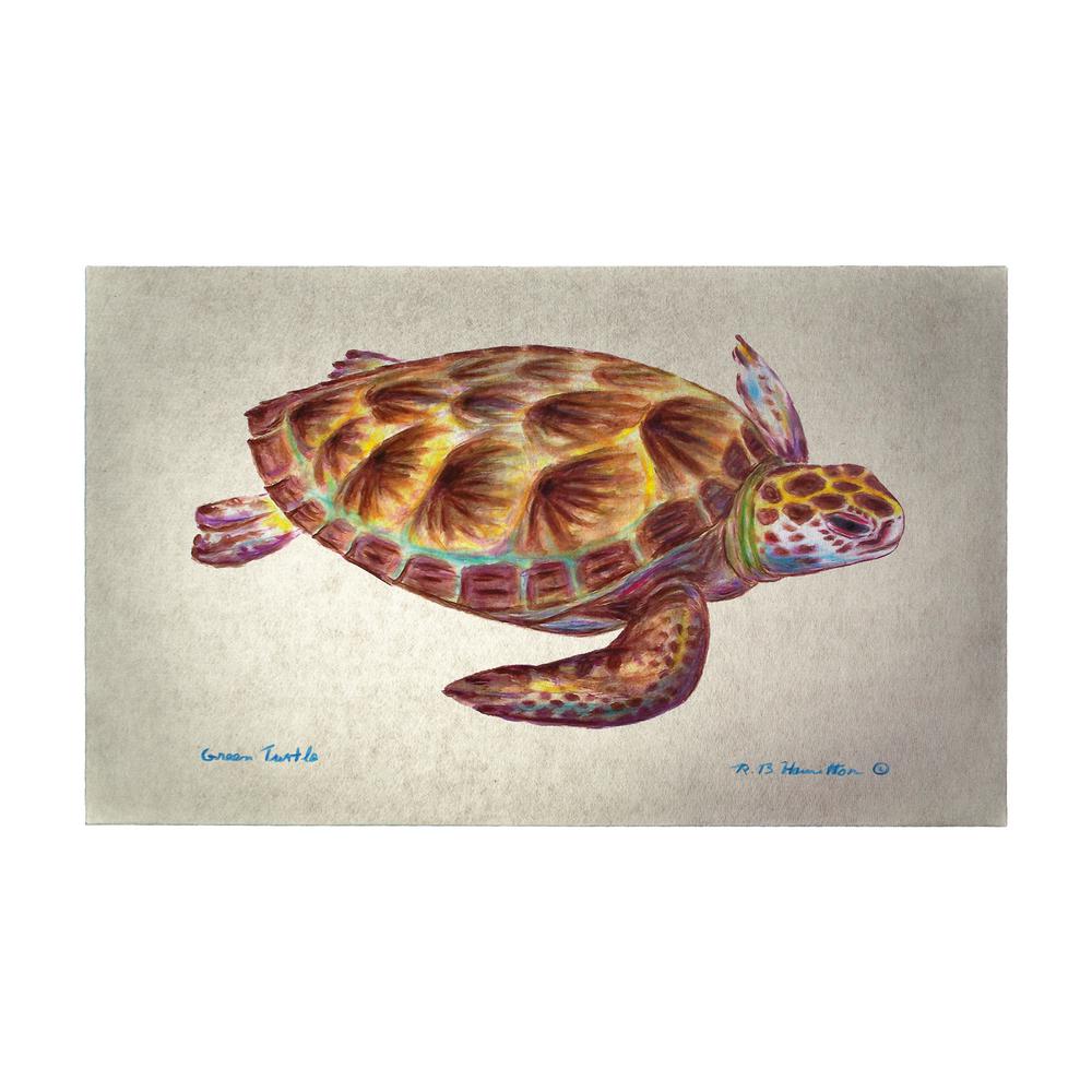 Green Sea Turtle Door Mat 30x50