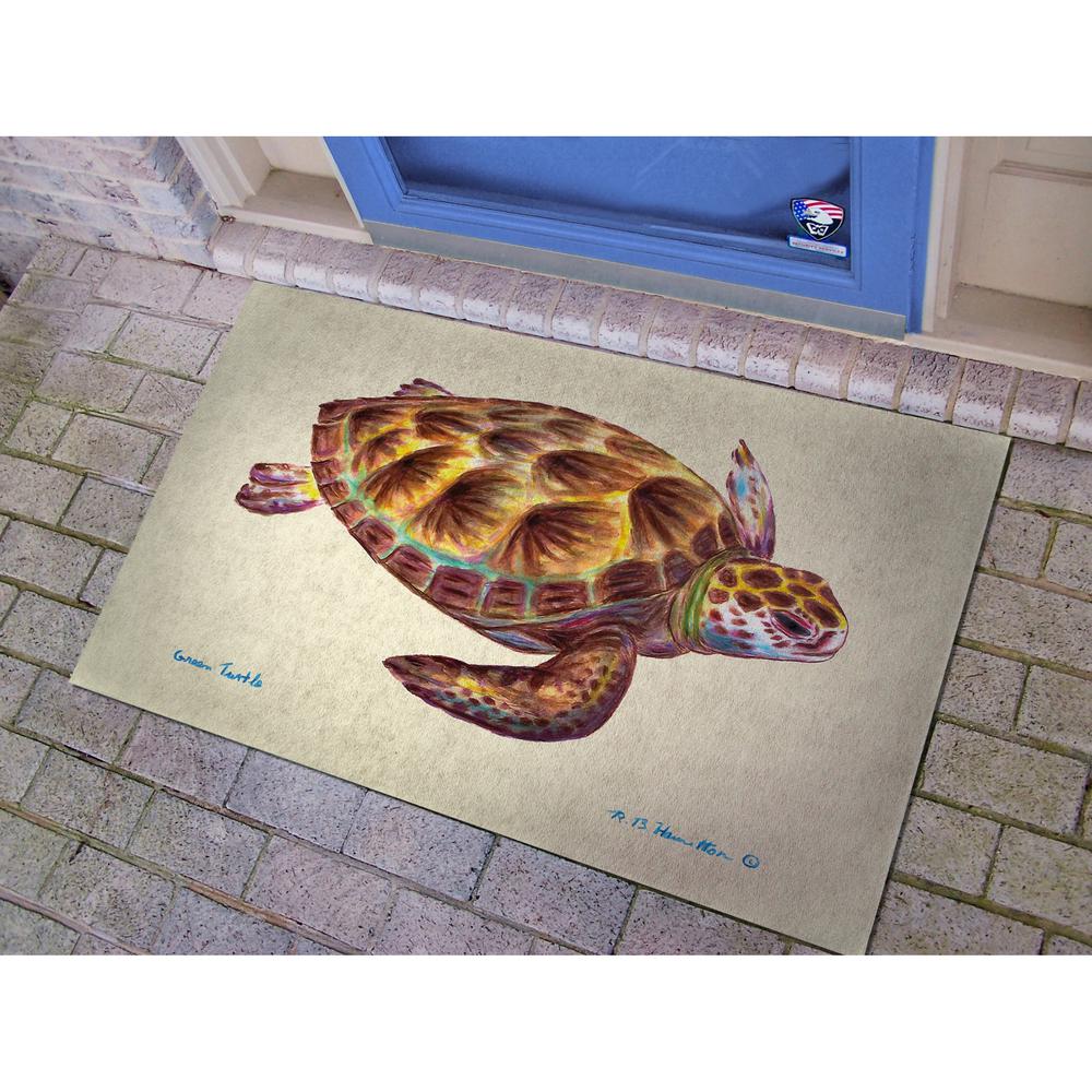 Green Sea Turtle Door Mat 30x50