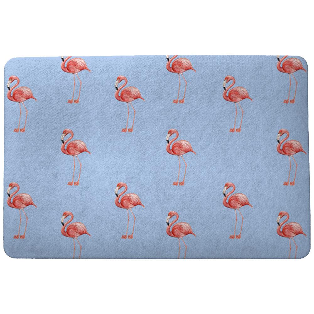 Tiled Santa Flamingo Door Mat 18x26