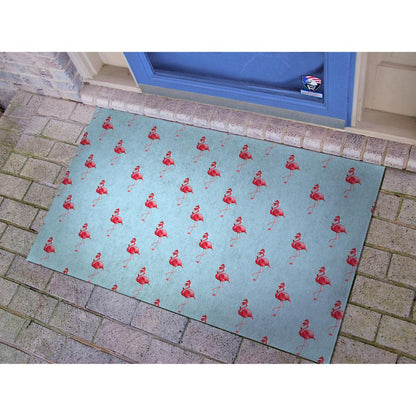 Flamingo Santa Floor Mat 30x50