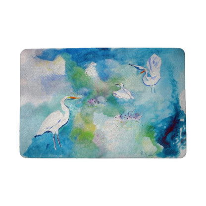 Three Egrets Door Mat 18"x26"